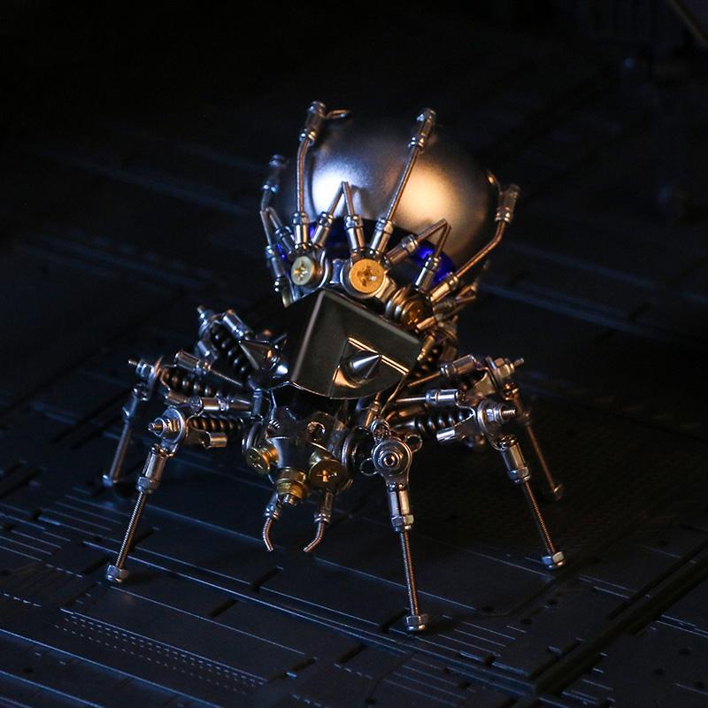 3D Metal Three-Dimensional Mechanical Cattle Spider Model Puzzle DIY Assemble Building Blocks Toys for Adult Children Gift