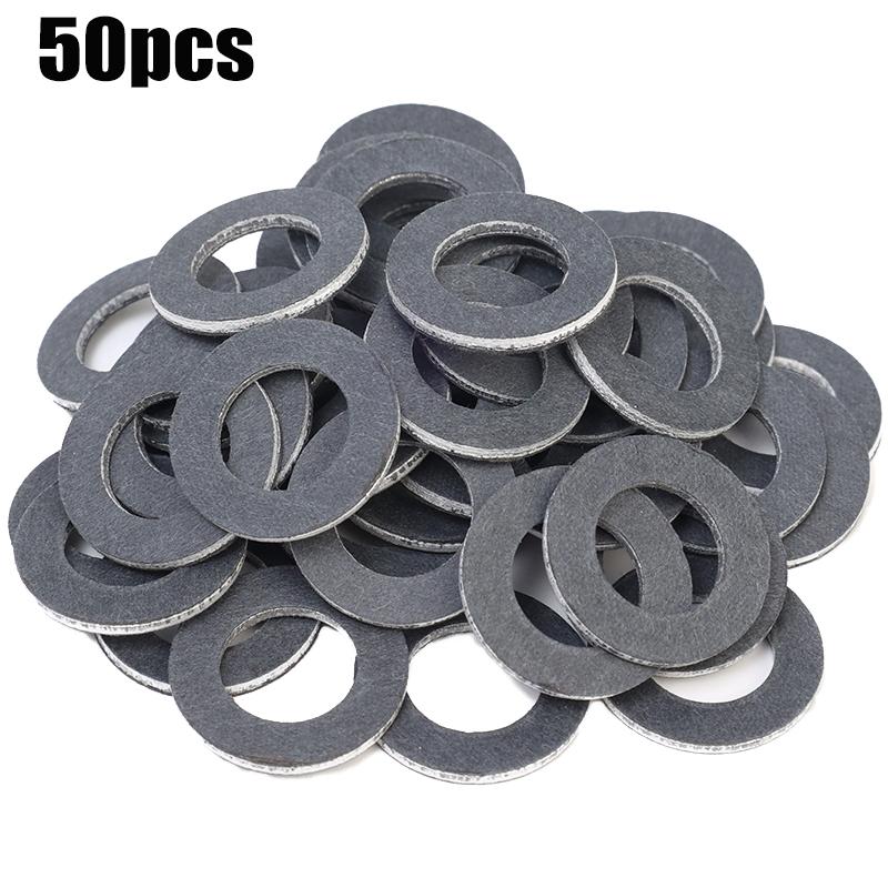 5-100PCS Těsnění šroubu vypouštěcího šroubu olejové vany do auta pro Toyota 12mm hliníková podložka vypouštěcí zátky oleje Distanční vložka do auta