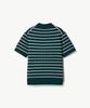 STCO Diems Ice Touch Cable Short Sleeve Knit_Green (Classic Fit)_Dktxb65Cte
