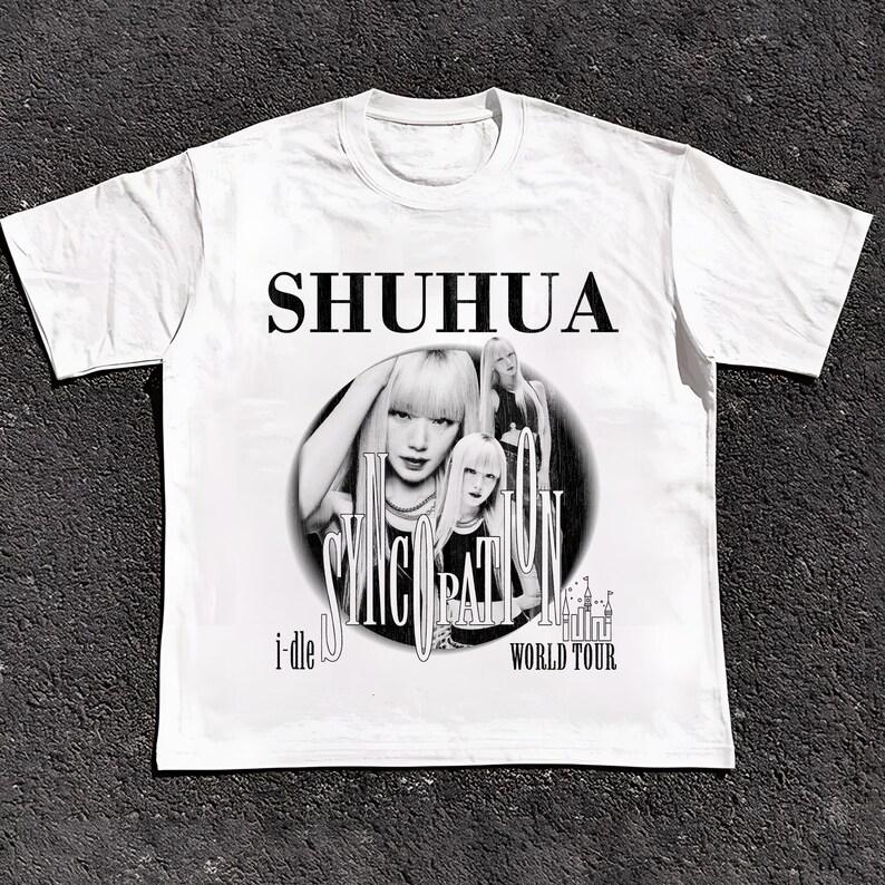 2026 Idle Shuhua Shirt, I-DLE Welttournee Syncopation Shirt, Kpop Girlgroup Konzert T-Shirt, Neverland Fanartikel, idle Tour T-Shirt Geschenk für Kpop Fans