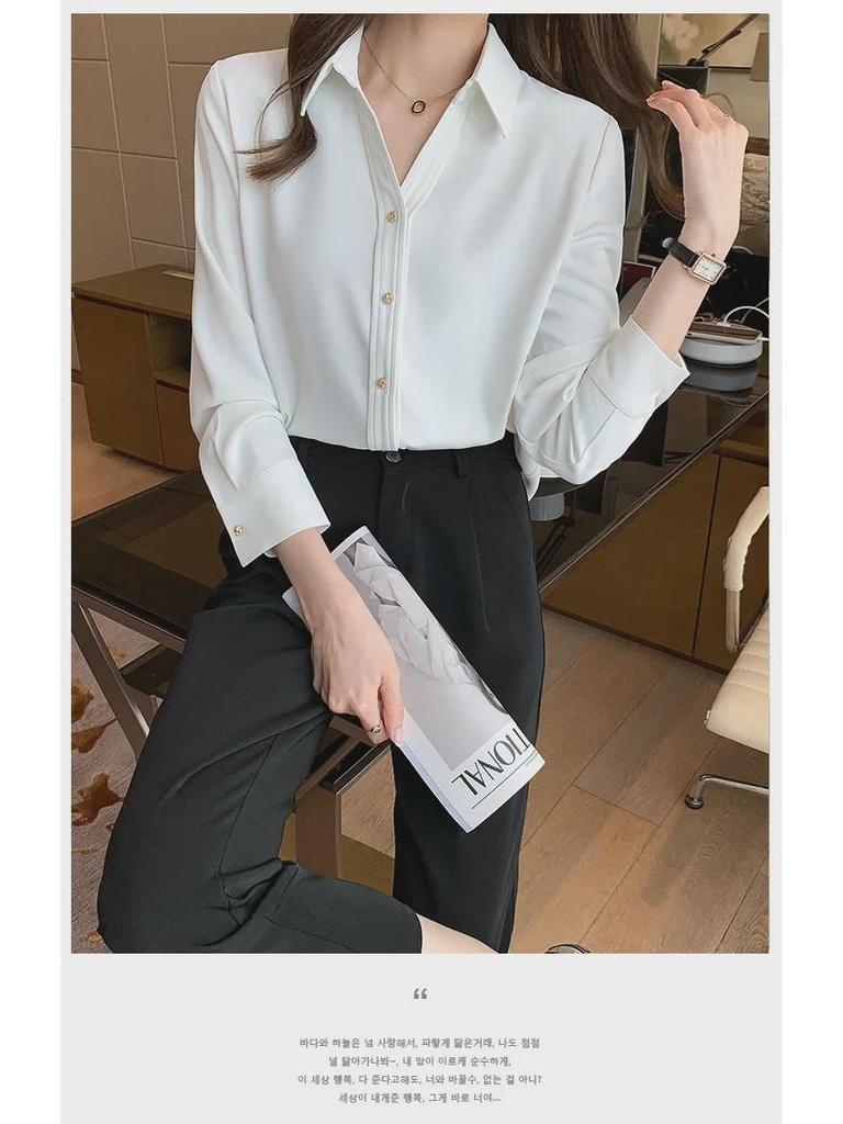 Damen Lila Satin Langarm Designerhemd, Neuer Französischer Stil