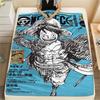 Flanelová deka s potiskem postaviček z One Piece, Vysoká kvalita, Pohodlná pro všechna roční období, Domácí dekorace, Teplo a pohodlí, Perfektní jako vánoční dárky