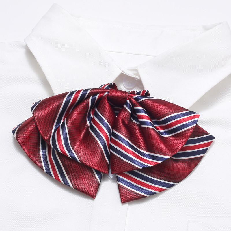 

Жіночий аксесуар до форми Поштової служби З квіткою та смугастим коміром Для роботи StyleR