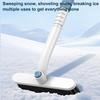 Car Ice Scraper Extendable Cleaning Broom 360 Degree Pivoting Car Ice Scraper For SUV Truck Vehicle Sedans Scooters Roof Road