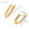 18K Gold Plated Brass Earring Fixtures,Smooth Earwires Earring Hooks,Fasteners For Earrings,DIY Jewelry Making Supplies