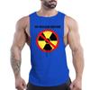 Sommer Erwachsene Männer Fitness Outdoor Rundhals Weste Nuclear Contamination Grafik 2D Druck Mehrfarbig Atmungsaktives Ärmelloses Shirt