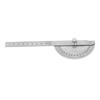 Stainless Steel Angle Protractor 0-180 Degrees Measuring Tool For Craftsman