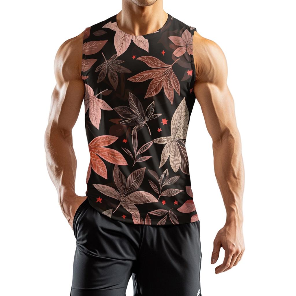 Herren Athleisure Unabhängigkeitstag Bedruckte Ärmellose Weste