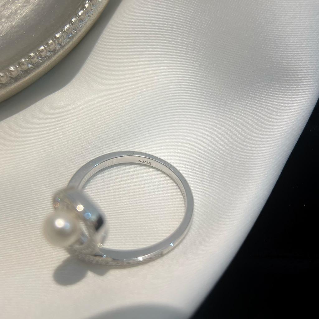 60 Point Pearl and Diamond Ring for Daily Wear Exquisite Craftsmanship for Men and Women Gifts for Men and Women Birthday Gift