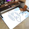 1pc Cinnamon Carpet Office Rug Outdoor Mat Home Decor Area Carpet Festival Gift Office desk chair carpet