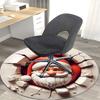 1 Stück Weihnachts-Nikolaus-Design Stuhlmatte - Rutschfester Teppich für Büro, Heimdekoration, Wohnzimmer, Schlafzimmer, Spielzimmer & Wohnheim. J010