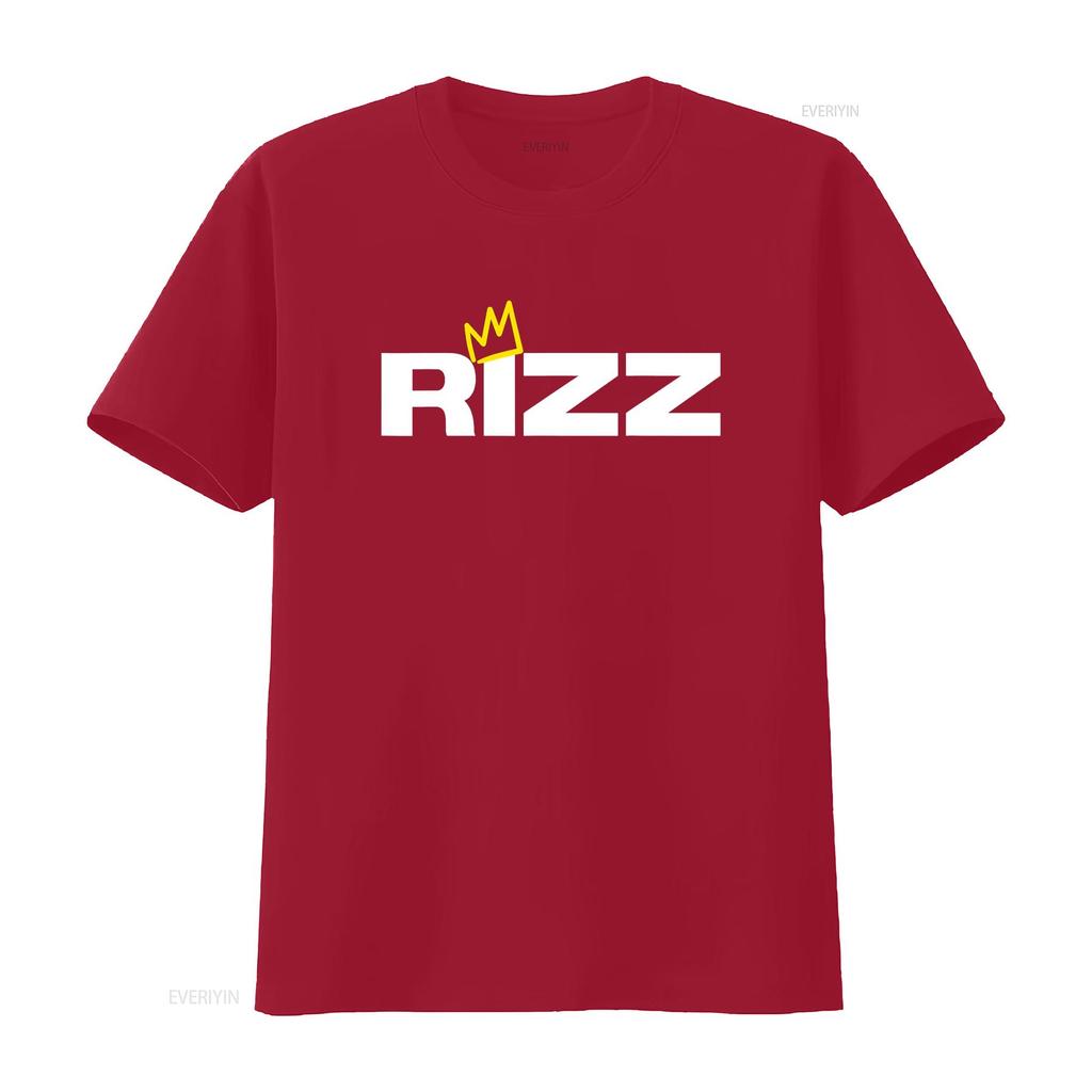 Rizz King or Queen T Shirt Vintage Washed Designer Clothes Breathable Graphic Stretched Fashion Versatile Casual Comfortable