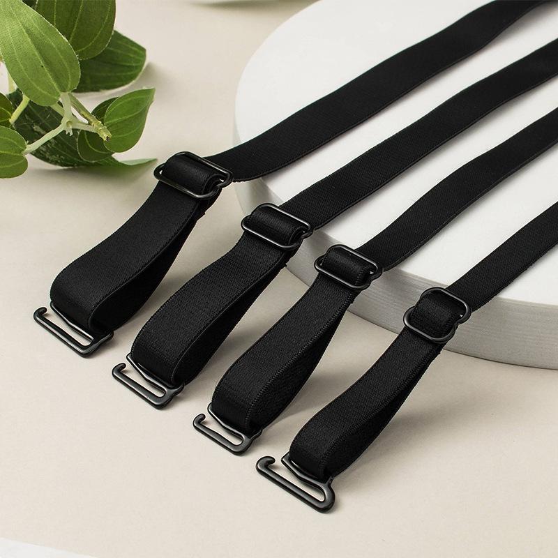 

Премиальные матовые черные нейлоновые бретели для бюстгальтера 1.5CM чёрный