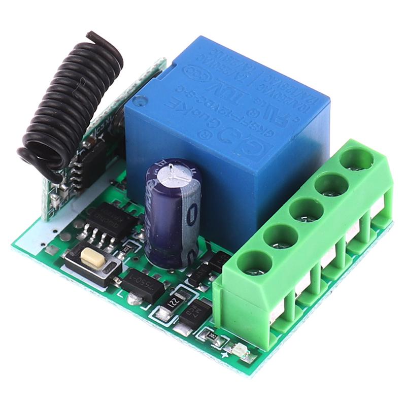 1Ch Kanal Drahtlose Rf Fernbedienung Empfänger Relais Schalter Diy Modul 433Mhz