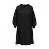 Pleats Me Oblique Waffle Hood Dolman Dress Ppops026002