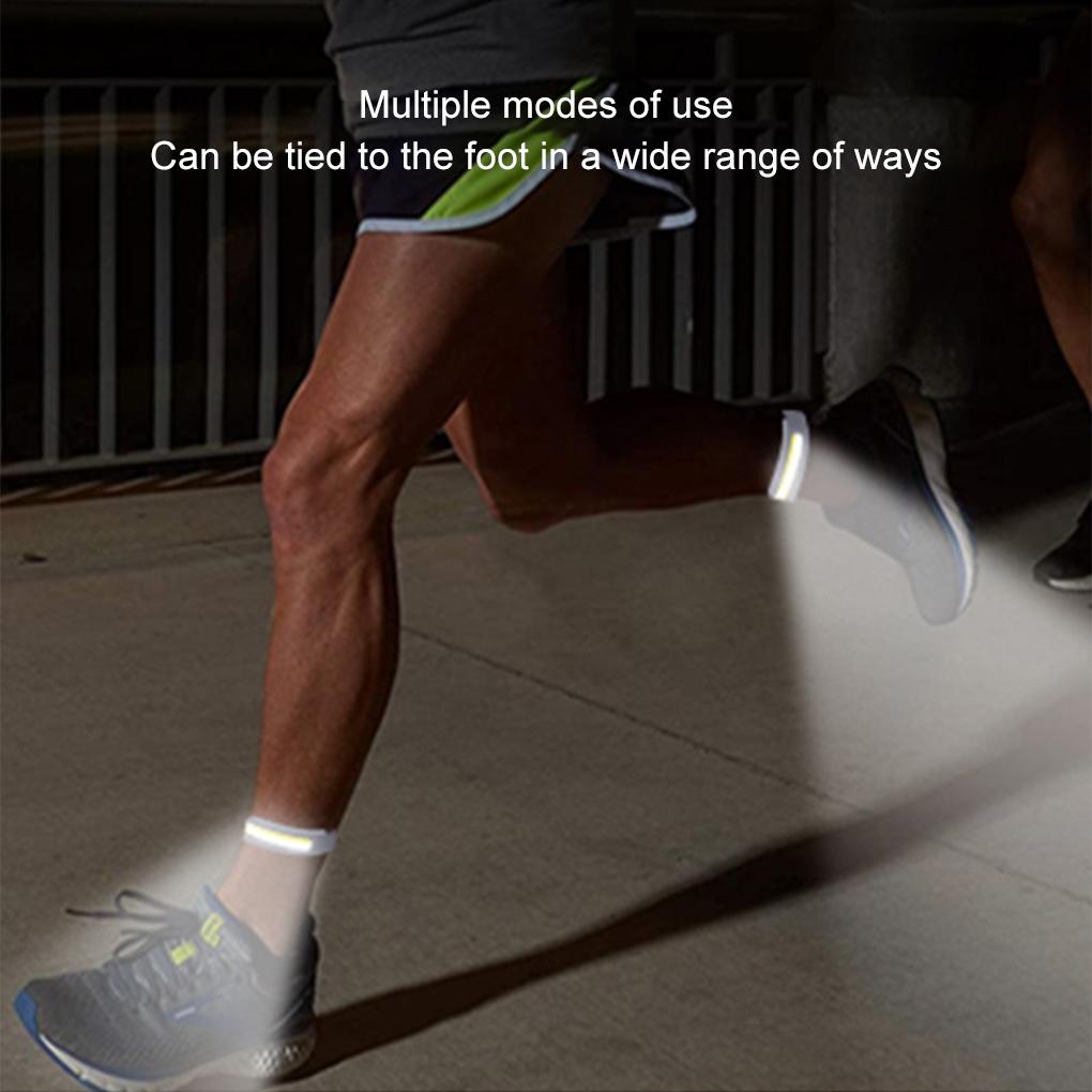 USB Rechargeable COB LED Armband Light For Night Running IPX4 Waterproof Flashlight Type-C USB Leg