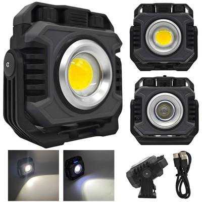 Arbeitsleuchte + LED Taschenlampe mit stufenloser Lichtfarbeinstellung USB-C leistungsstarker Off-Road Akku
