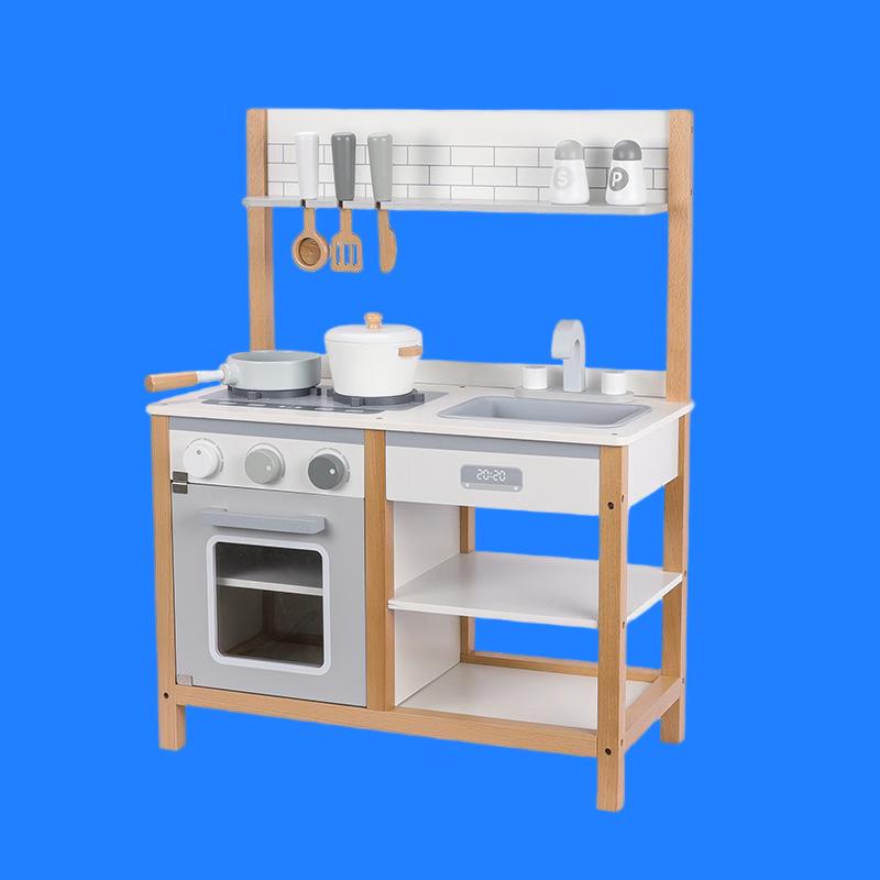 Brangdy Wooden Kids Play Kitchen Set