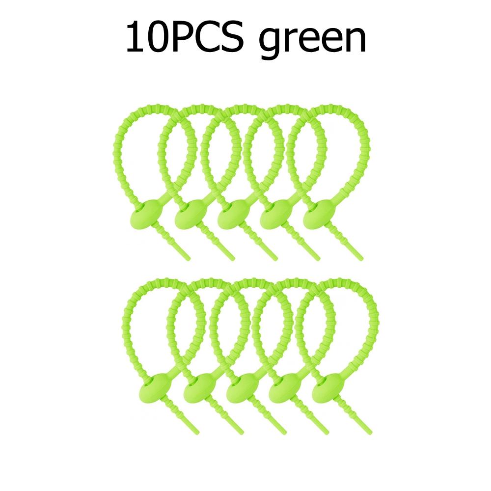 10/20/50pcs 18cm Silicone Reusable Bag Ties Twist Wire Fasten Cable Zip Tie Headset Data Lines Wire DIY Universal Magic Tie