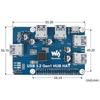 Raspberry Pi 4B/3B+ 4-Port USB 3.2 Gen 1 Driver-Free Hub Expansion Board