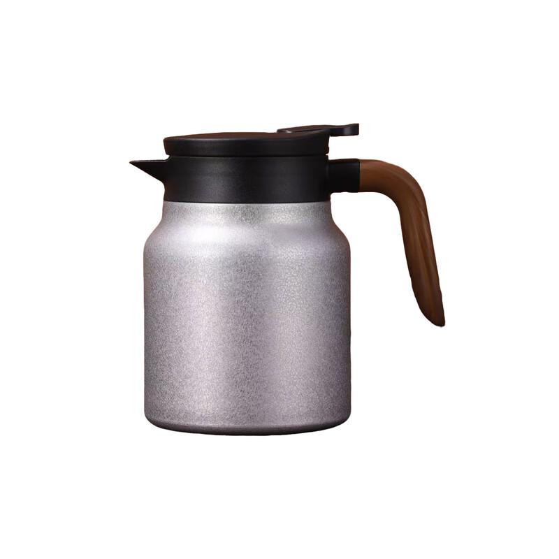 Shangqi Stainless Steel Brewing Teapot with Wood Grain Handle