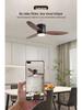 Simple Wooden Ceiling Fan Light for Living Room, Bedroom, or Restaurant with Integrated Lighting and Wooden Fan Blades