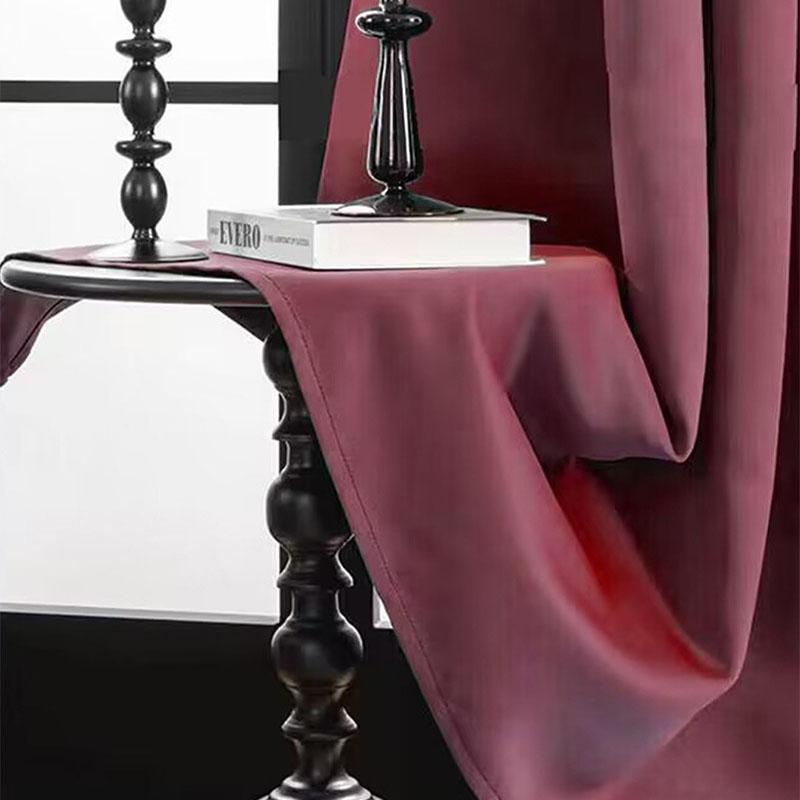 Blackout Curtains for Bedroom Living Room – Simple Solid Color, Light Luxury, Double-Sided High Precision Fabric, UV Protection for Home & Hotel