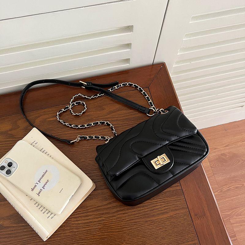 

Классический стиль Изысканная текстура Модная сумка-цепочка на все случаи жизни Black