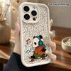 Phone Case: 2D Flat Design Suitable for iPhone 18 17 16 15 14 13 Pro, Unisex, Skateboard Panda, Christmas and Halloween Gift