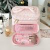 New Cute Princess Cosmetic Bag Women's Storage Bag Large Capacity Travel Square Handbag Women