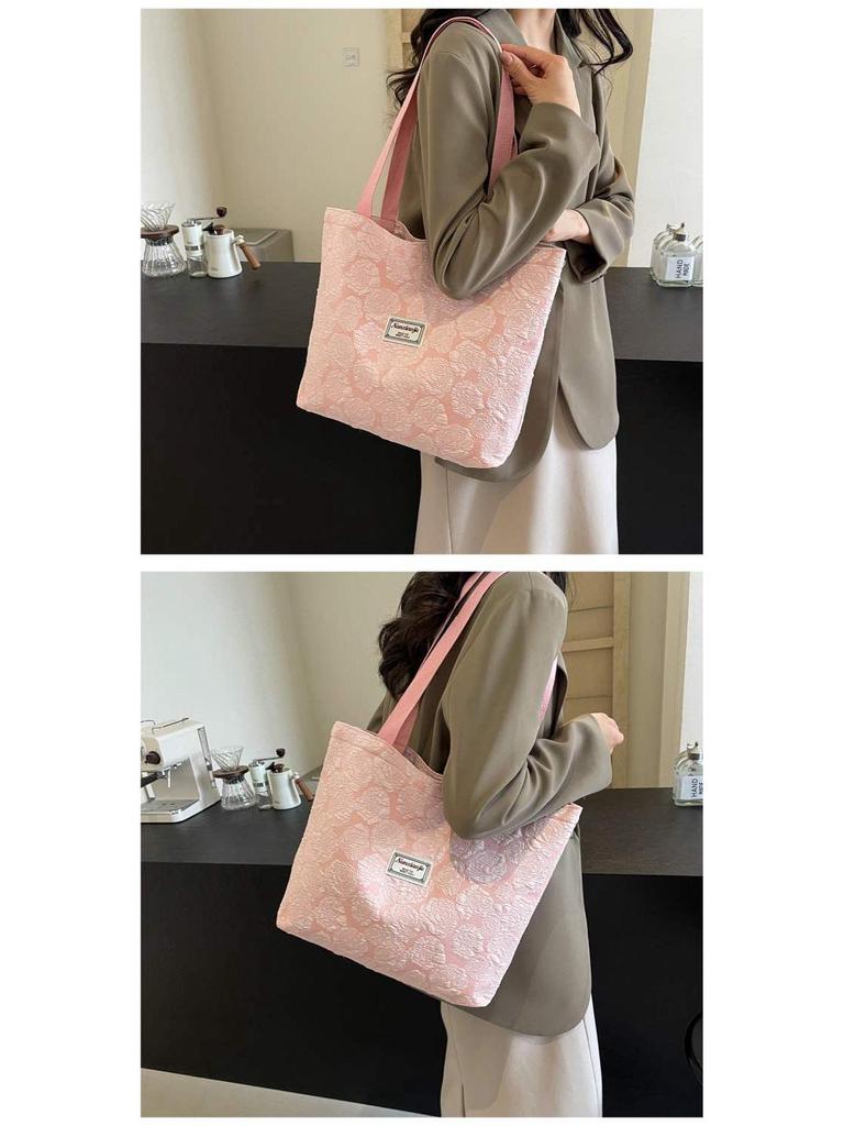 2024 Fashion Korean Canvas Tote Bag for Female College Students
