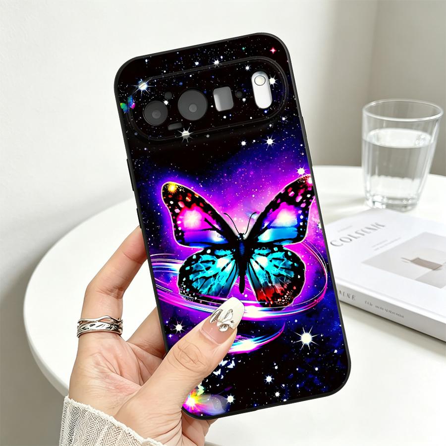 Case for Google Pixel 10A 8a 9a 10 9 Pro XL 6a 7a 6 7 8 Pro Funda Phone Cover Cosmic Neon Butterfly