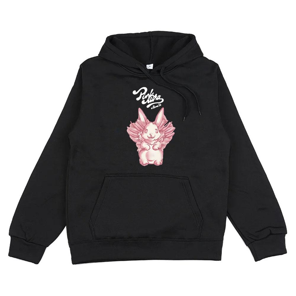Bunny Růžová Aura Album Grafické Mikiny Zpěvačka Kenia Os Turné 2024 Mikina na Zimu Streetwear Pánské Dámské Oblečení