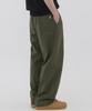 PIANER Linen-Like Semi-Wide Pants (Khaki)