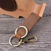 Crazy Horse Leather Leather Pendant Zinc Zinc Alloy Backpack Pendant Cowboy Style Car Key Chain  Unisex