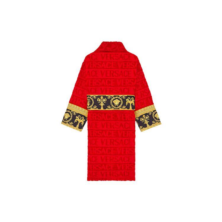 Versace I Heart Baroque Bath Robe Red Unisex Tops ZACJ00008-ZCOSP052-Z4003
