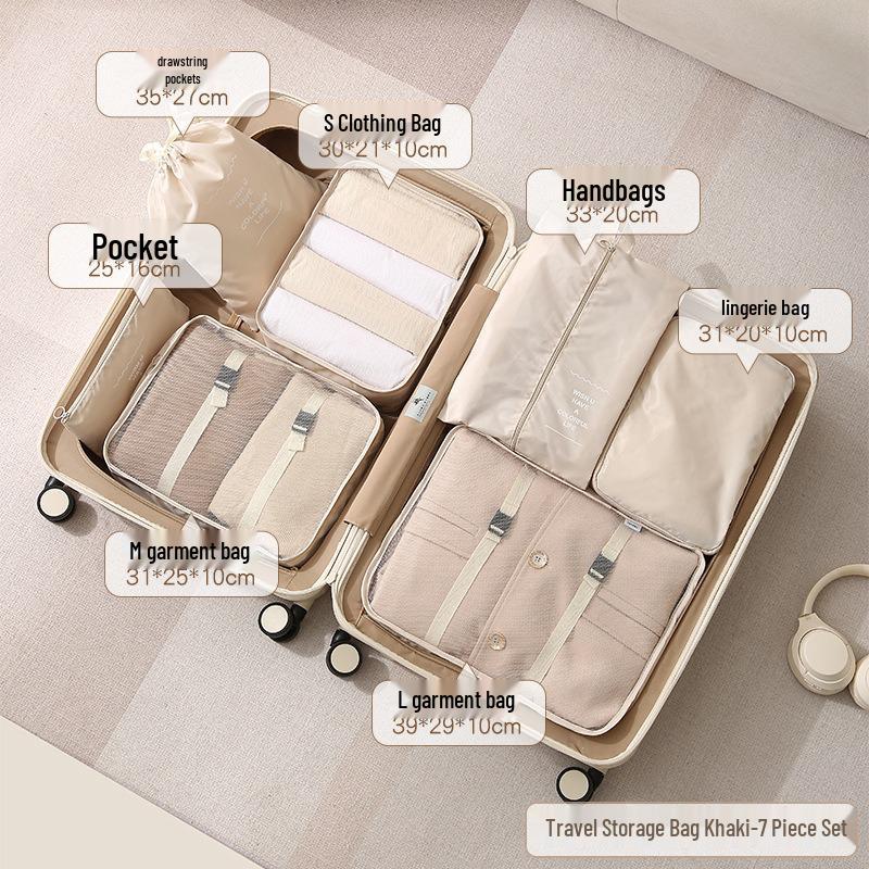 Portable Travel Clothes Compression Organizer Bag