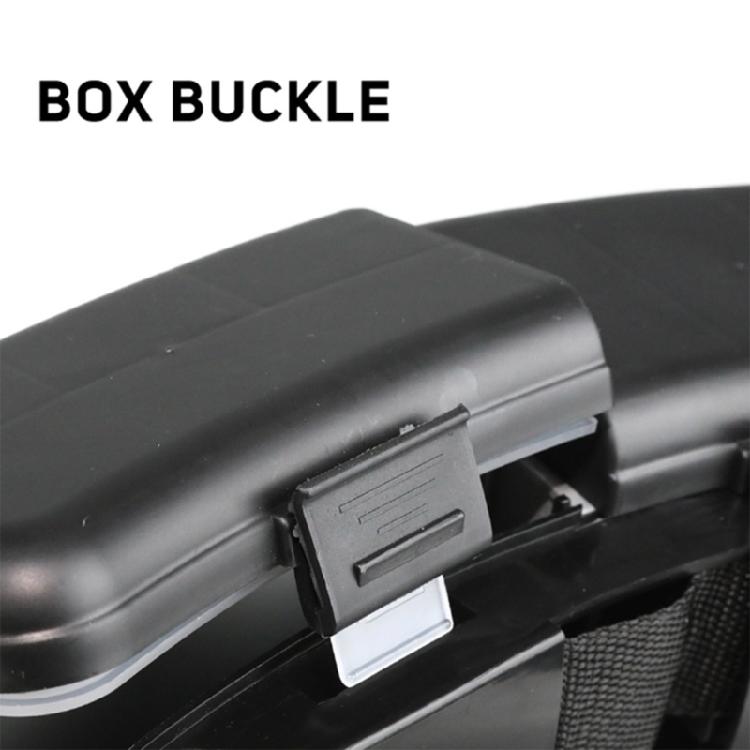 Quickly Access Fishing Lures Holder Reinforced Plastic Structure and Antislip Clasps for Prolonged Outdoor Use