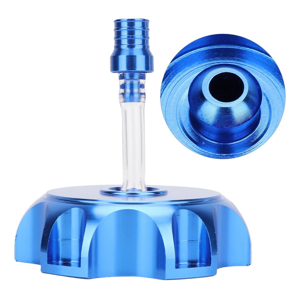 Motorcycle CNC Aluminum Gas Fuel Tank Cover Cap For 50cc 160cc Pit Dirt Motor Bike (Blue)