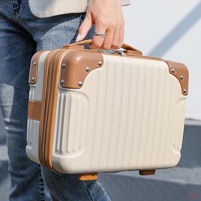 Χειροκίνητη θήκη αποσκευών καλλυντικών 14 ιντσών Ταξιδιωτική βαλίτσα vintage καλλυντικών βαλίτσα ανθεκτική στις γρατσουνιές