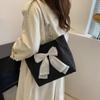 Sac cabas nœud style coréen Sac seau en nylon Sac de shopping Personnalisé Sac bandoulière unique Automne