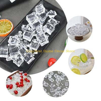 92MF Clear Vase Fillers,Acrylic Fake Crushed Ice Rock Display for Fish Tanks Vase Centerpieces Party Table Scatter Props