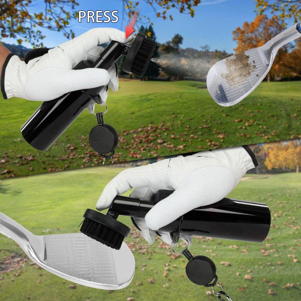Press Type Golf Club Groove Water Brush Leakproof Golf Squeeze Bottle Wide Application