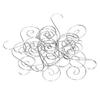 600Pcs Ornament S Hooks Set Stainless Steel No Rusting Decorative S Shaped Hooks for Christmas