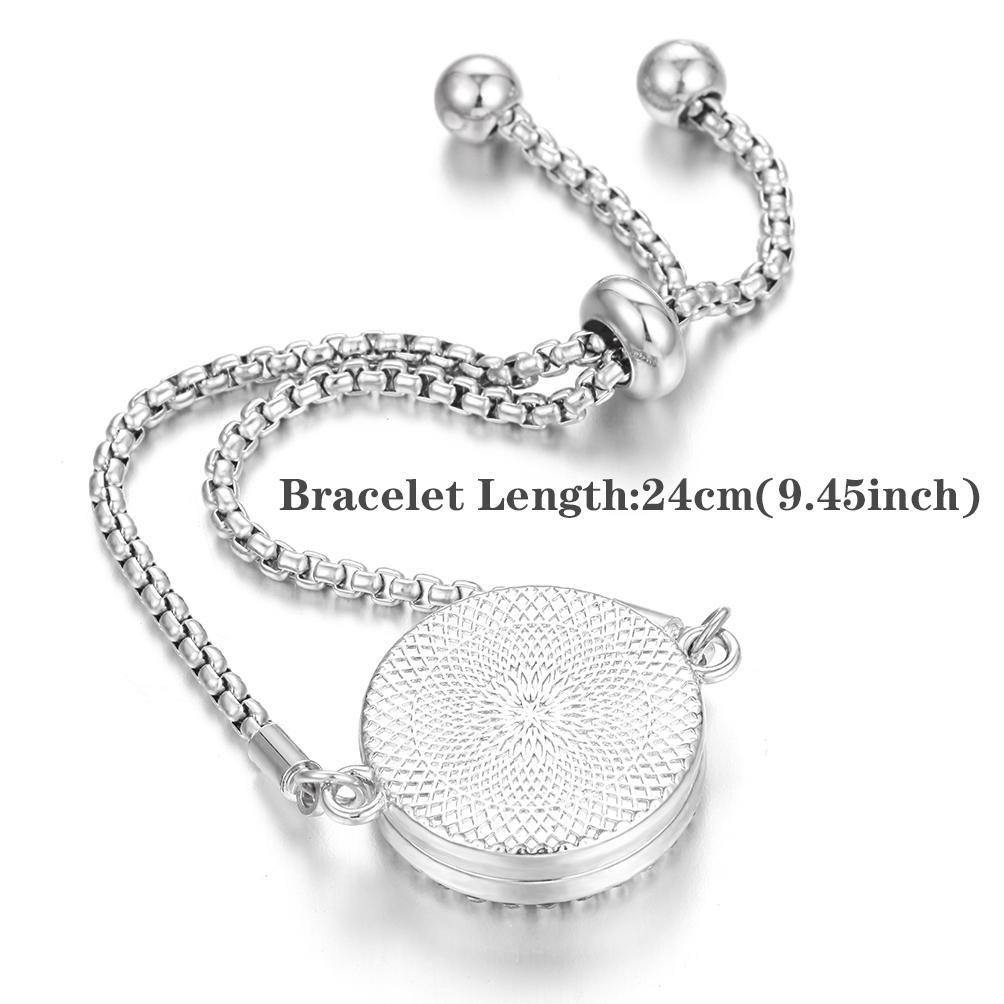 New Aromatherapy Diffuser Bracelet Essential Oil Diffuser Bracelet Alloy Stainless Steel Perfume Aroma Locket Bracelet for Women