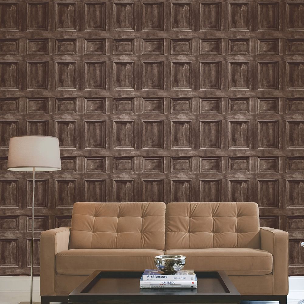 Fine Decor Distinctive Wood Panel Wallpaper