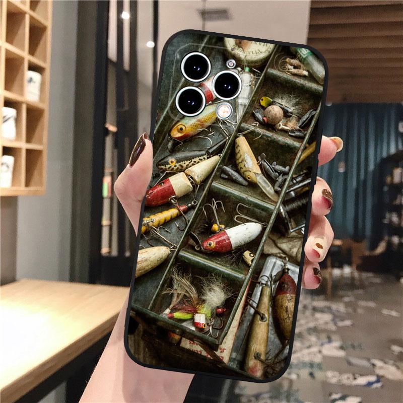 Phone Case For Iphone 14 13 12 11 Pro Max Xs Xr X 12mini 14 Plus Se Fishing Gear Fisherman Hunting Man Mobile Phone Case Funda