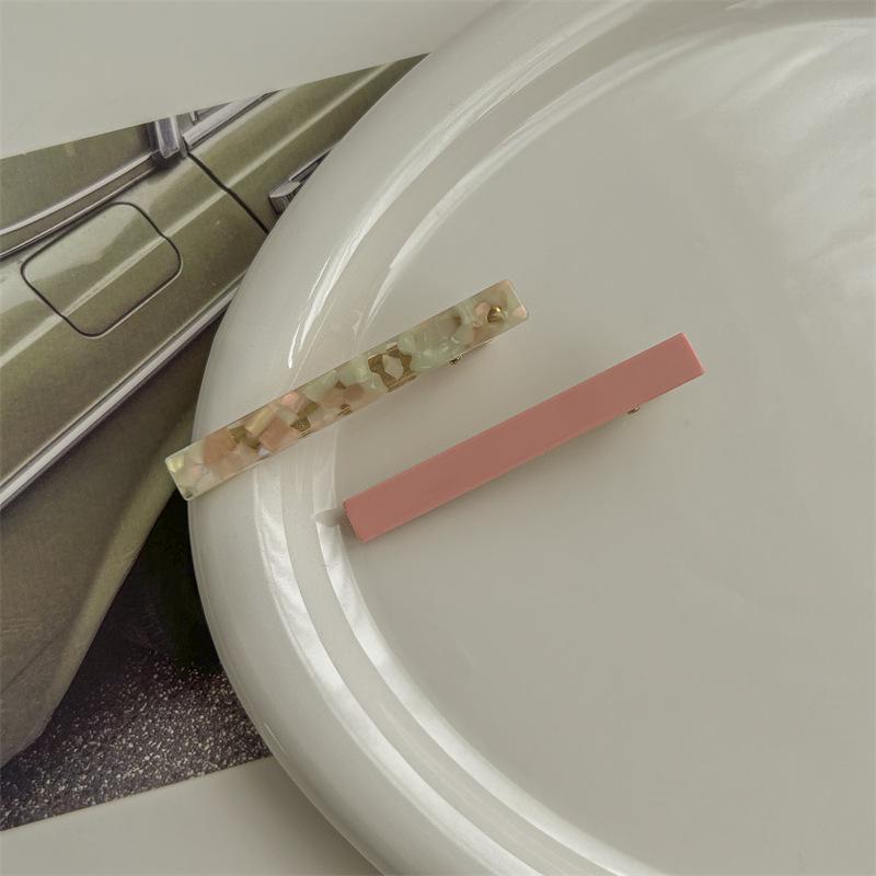 Retro French Korean Acetate Duckbill Side Hairpin Clip for Bangs and Stray Hair