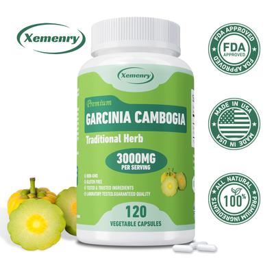 Premium Garcinia Cambogia Extrakt Kapseln, 3000 mg pro Portion, Hilft den Stoffwechsel anzukurbeln, 120 Kapseln