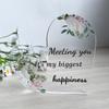 Valentine's Day Gift Desktop Living Room Bedroom Decoration Transparent Acrylic Heart Ornament